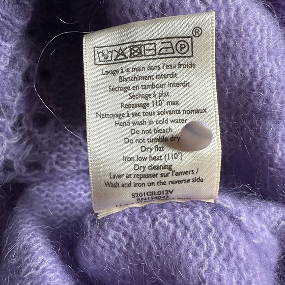 Sezane Egide Lilac Cardigan Sweater - Picture 6 of 6